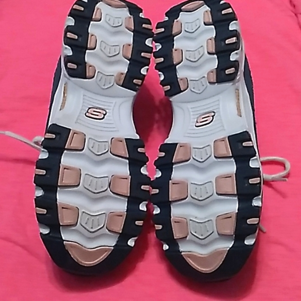 NWOT Women's Skechers D'LITES blue shoes size 7.5 - Picture 7 of 10